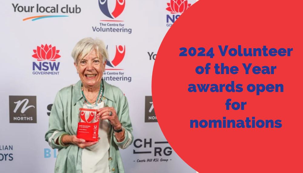 2024 NSW Volunteer of the Year nominations open